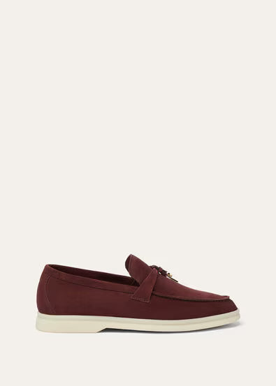 Loro Piana Summer Charms Walk Loafer Oxblood