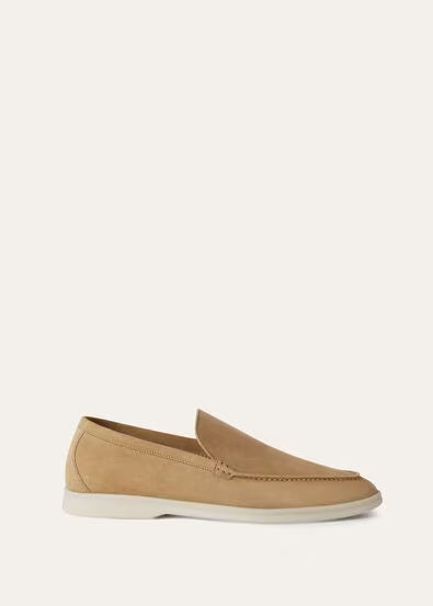 Loro Piana Summer Walk Loafer Light Wood Smoke