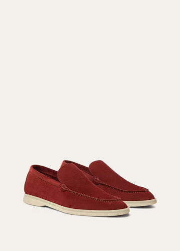 Loro Piana Summer Walk Loafer Dried Red