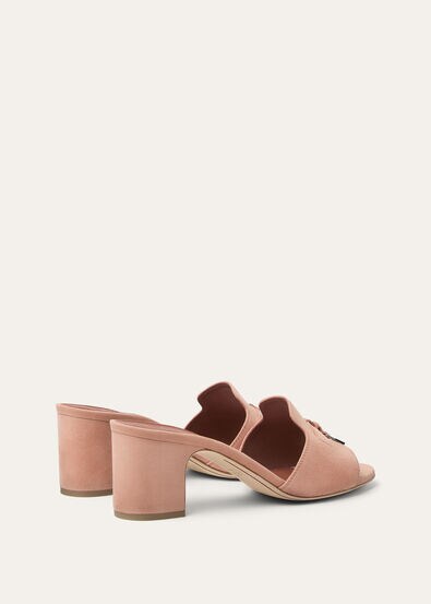 Summer Charms Sandal Suede Goatskin Precious Rose