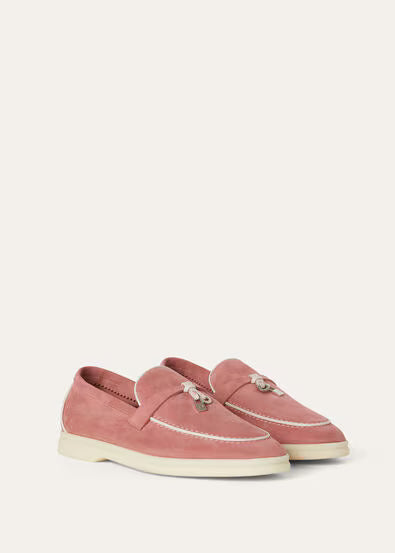 Loro Piana Summer Charms Walk Loafer Ancient Blush