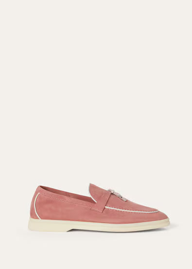 Loro Piana Summer Charms Walk Loafer Ancient Blush