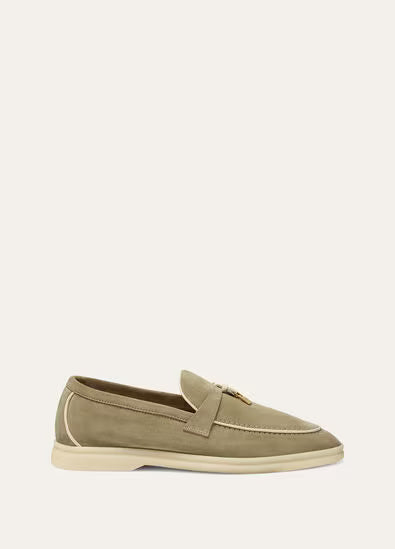 Loro Piana Summer Charms Walk Loafer Dried Taragon