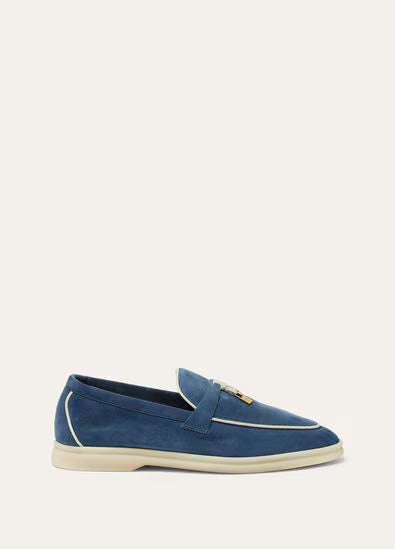 Loro Piana Summer Charms Walk Loafer Ocean Heart