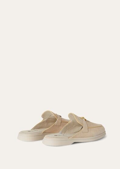 Loro Piana Charms Walk Babouche Loafer Tapioca