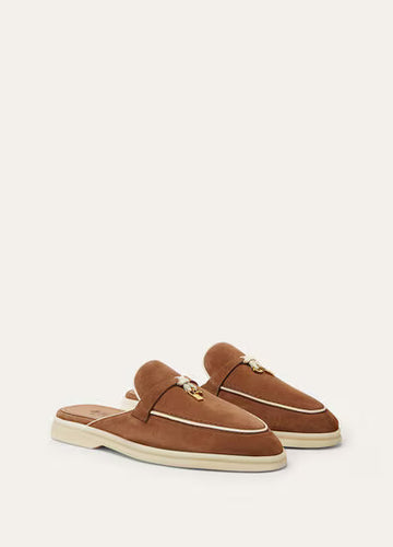 Loro Piana Charms Walk Babouche Loafer Mole