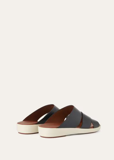 Palm Sandal Navy Blue