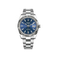 Datejust 41mm Fluted Blue Stick Dial Oyster 126334 – 2021