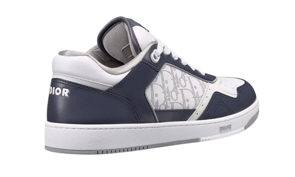 Dior B27 Smooth Calfskin With Dior Oblique Jacquard Deep Blue