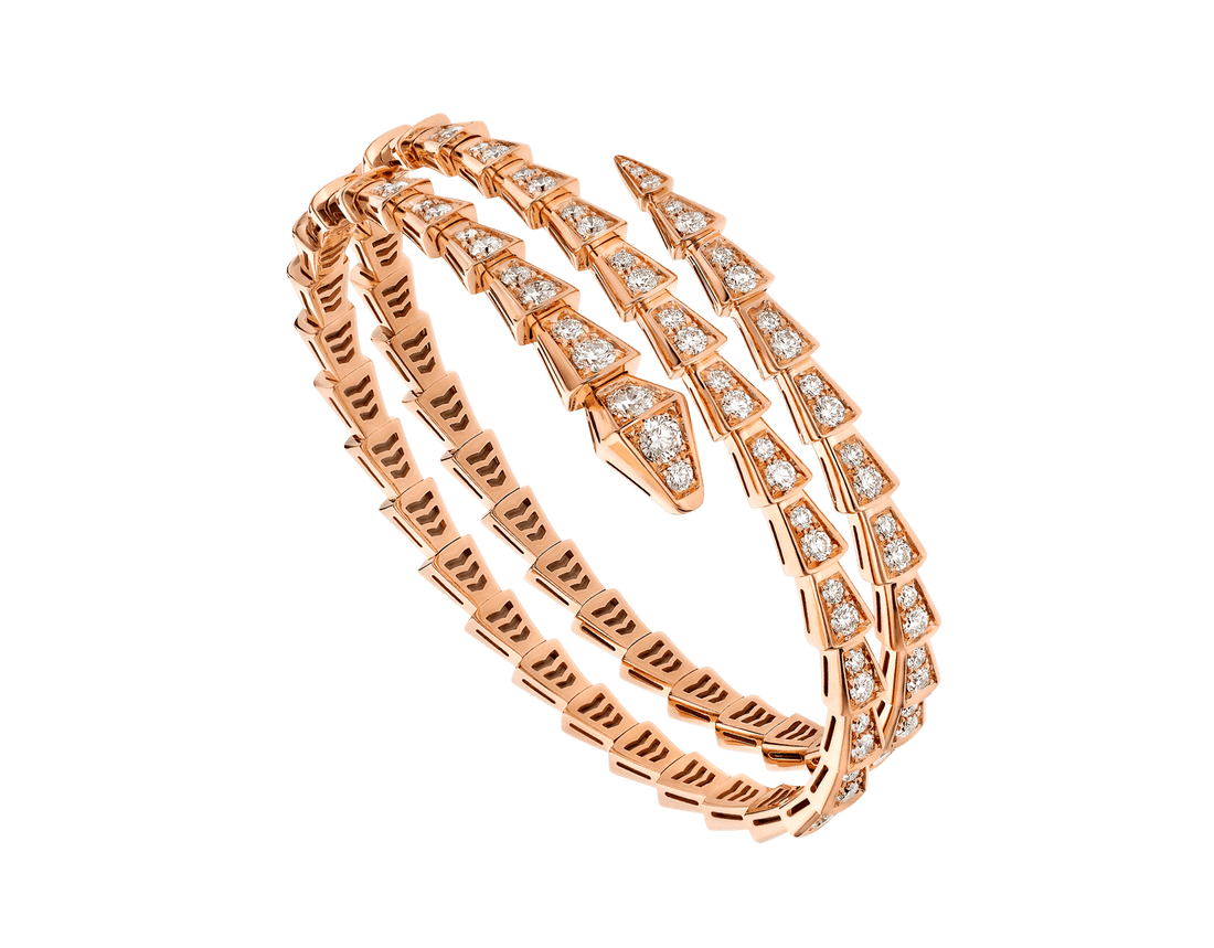 Bob Snake rose gold rose gold Diamond Bracelet