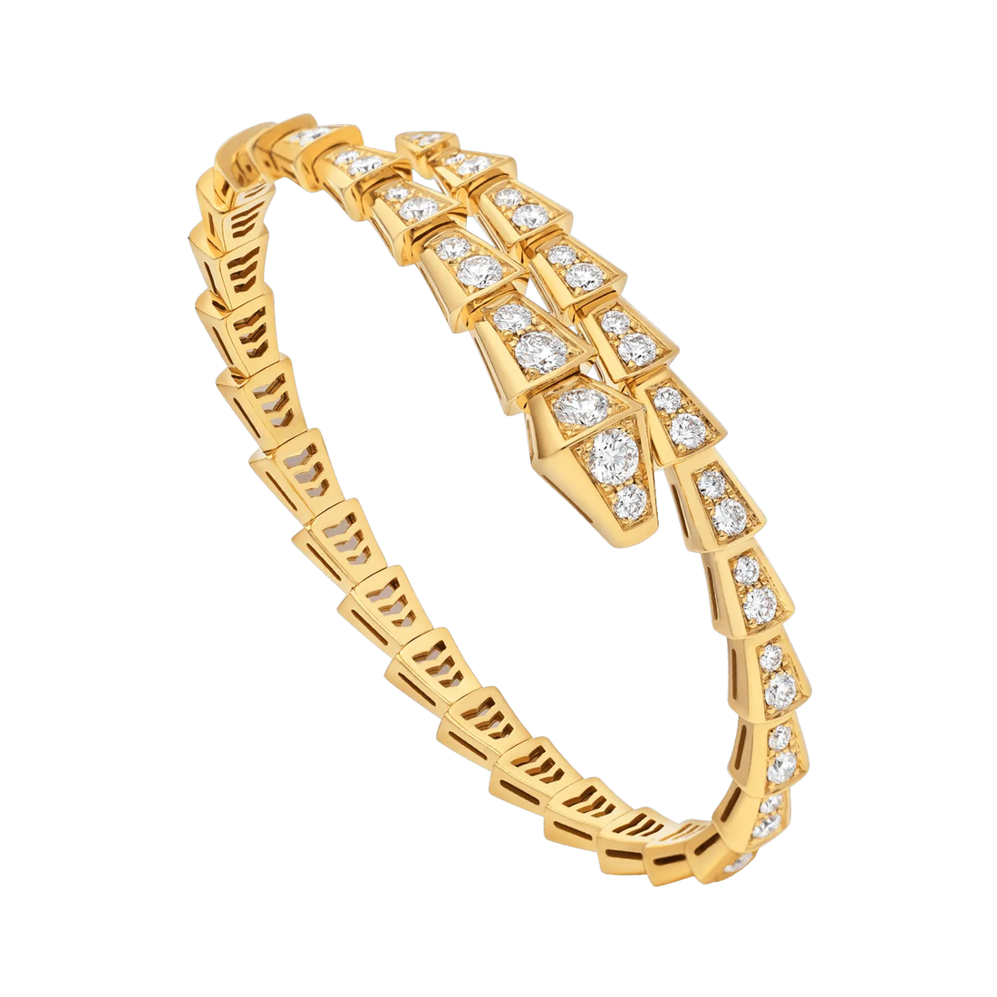 Bob snake Swift yellow gold bracelet