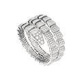 Bob snake Theron white gold bracelet with diamonds