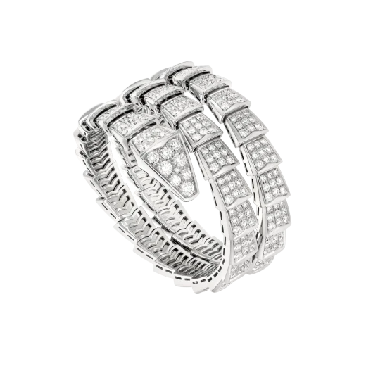 Bob snake Theron white gold bracelet with diamonds