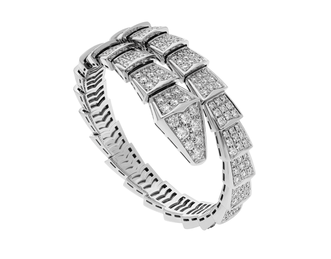 Bob Snake elegant White gold Diamond Bracelet