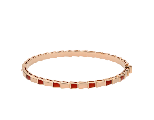 Bob snake Maia rose gold bangle bracelet
