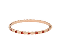 Bob snake Maia rose gold bangle bracelet