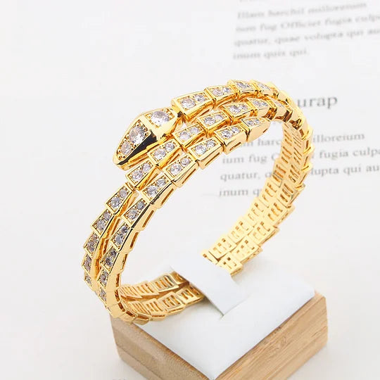 Bob snake Duff yellow gold bracelet