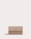 ROCKSTUD SPIKE NAPPA LEATHER CROSSBODY CLUTCH BAG BLACK
