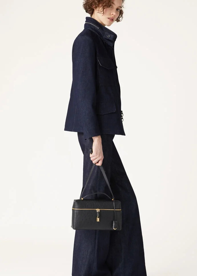 Loro Piana Extra Bag L27 Ostrich Leather