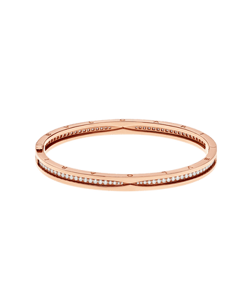 Bob Rollers Cara rose gold bracelet set with pavé diamonds on the spiral