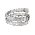 Bob snake Theron white gold bracelet with diamonds