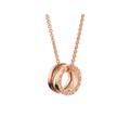 Bob Rollers Adolph necklace with pendant, both in rose gold