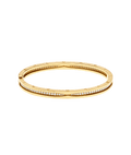 Bob Rollers Cara yellow gold bracelet set with pavé diamonds on the spiral