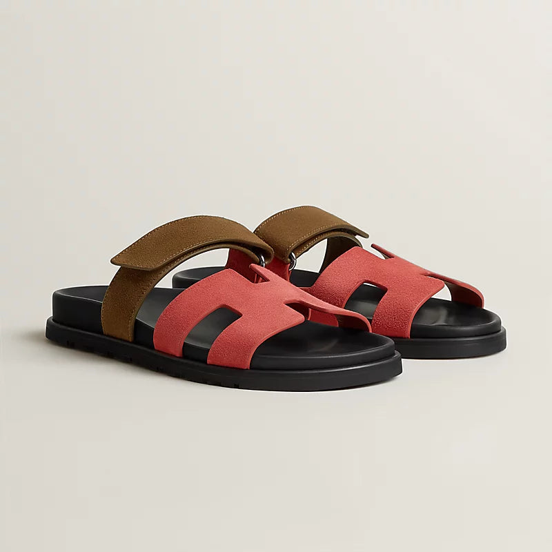 Hermes Chypre sandal rouge tomette / terre ambrée