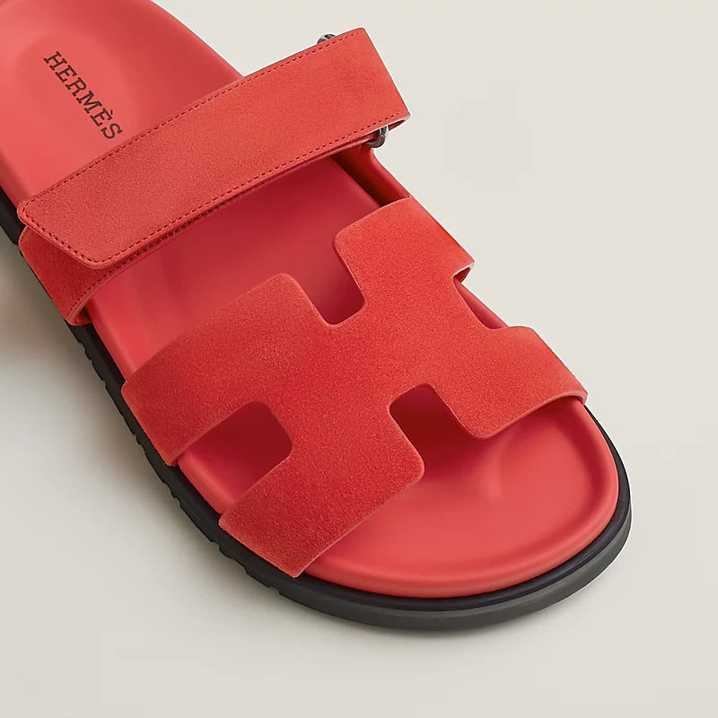 Hermes Chypre sandal rose vermillon