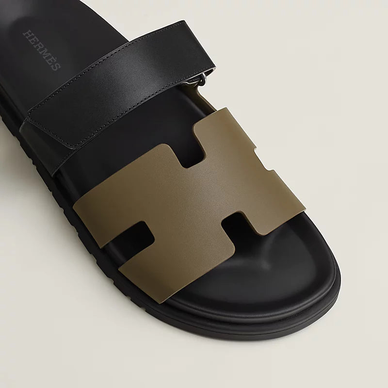 Hermes Chypre sandal vert toundra / noir