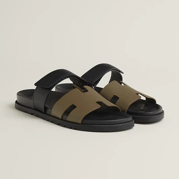 Hermes Chypre sandal vert toundra / noir
