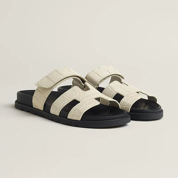 Hermes Chypre sandal beige glaise