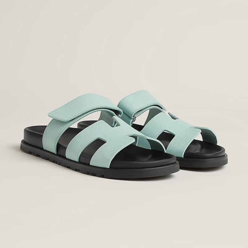 Hermes Chypre sandal bleu cristaux