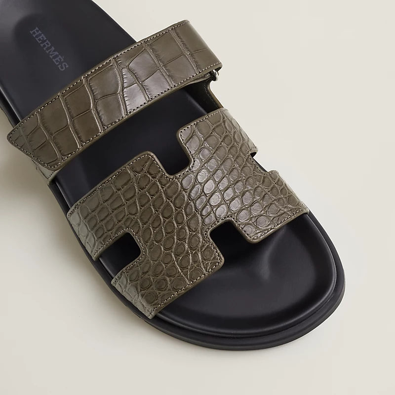 Hermes Chypre sandal vert toundra