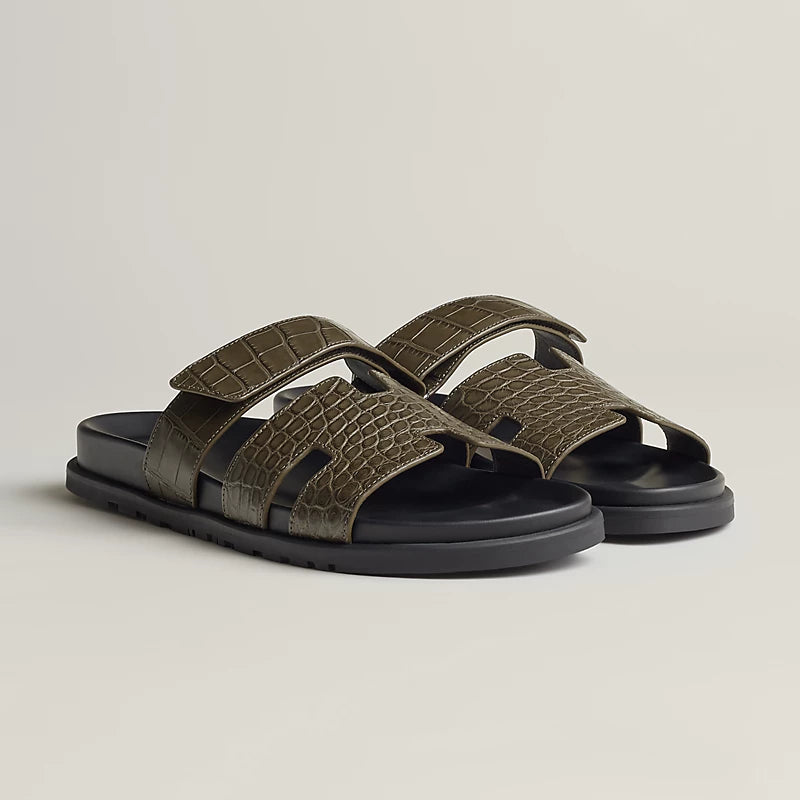 Hermes Chypre sandal vert toundra