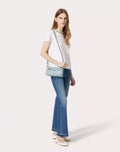 SMALL ROCKSTUD GRAINY CALFSKIN CROSSBODY BAG PORCELAIN BLUE
