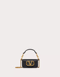 VALENTINO GARAVANI LOCÒ MICRO BAG IN CALFSKIN LEATHER WITH CHAIN BLACK