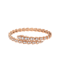 Bob snake rose gold bracelet set with full diamonds