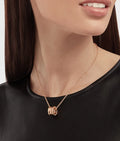 Bob Rollers Adolph necklace with chain and small round pendant in rose gold