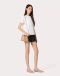 MINI BUCKET BAG IN NAPPA WITH VLOGO SIGNATURE CHAIN ROSE CANNELLE