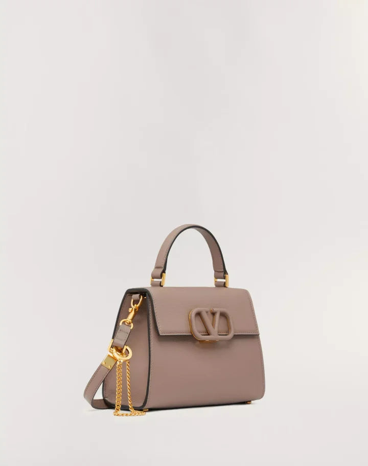 SMALL VSLING GRAINY CALFSKIN HANDBAG