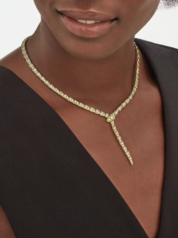 Bob Snake Hengdian Viper ROSE GOLD PYTHON NECKLACE