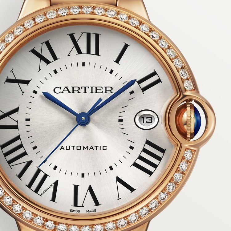 Ballon Bleu de Cartier watch, 40 mm, Manufacture mechanical movement with automatic winding, caliber 1847 MC. 18K rose gold