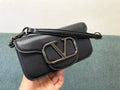 VALENTINO GARAVANI LOCÒ SMALL SHOULDER BAG IN CALFSKIN BLACK