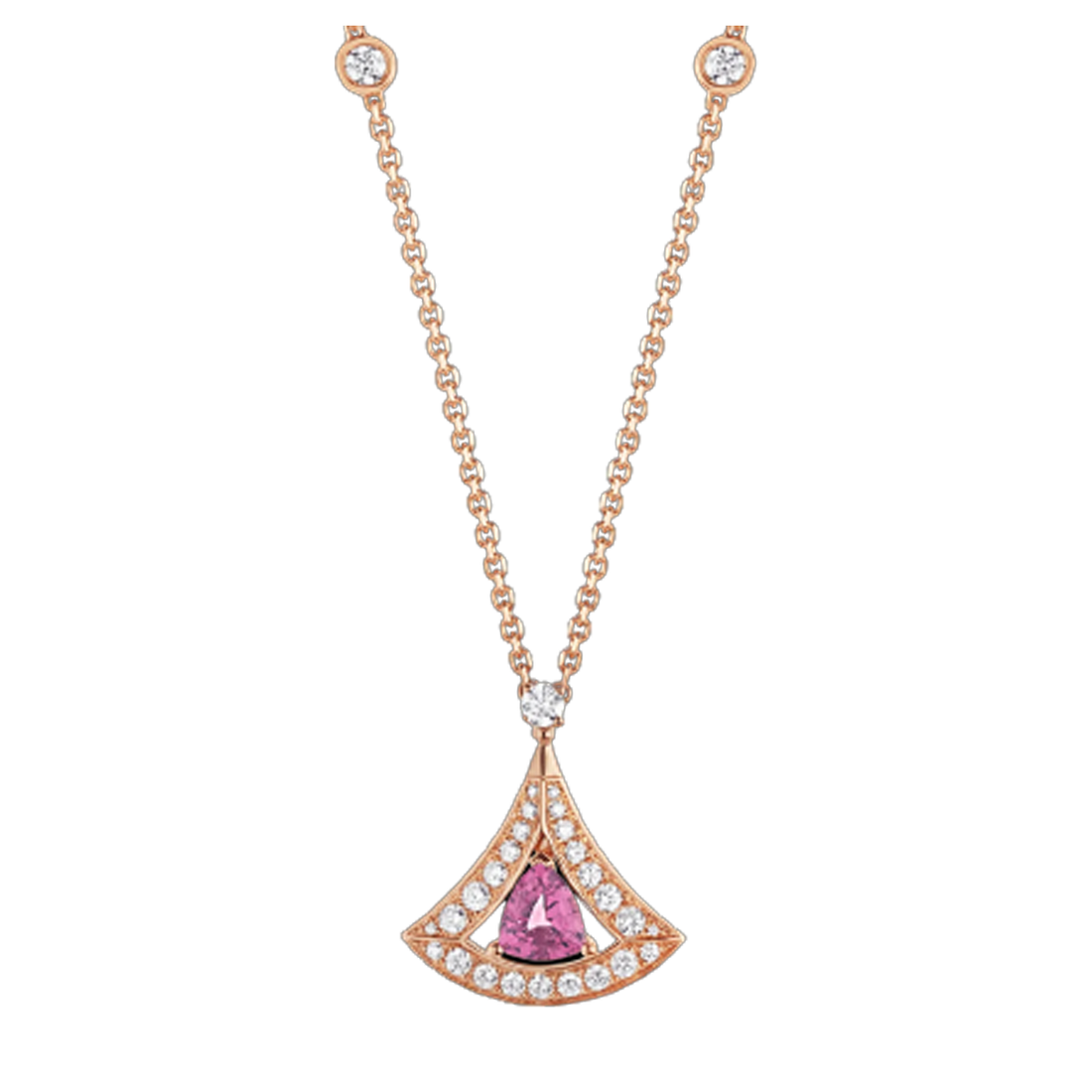 Bob Divas Seigner rose gold necklace