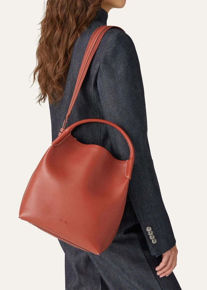 Loro Piana Large Bale bag Smooth Calfskin