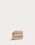 SMALL NAPPA ROCKSTUD SPIKE BAG POUDRE