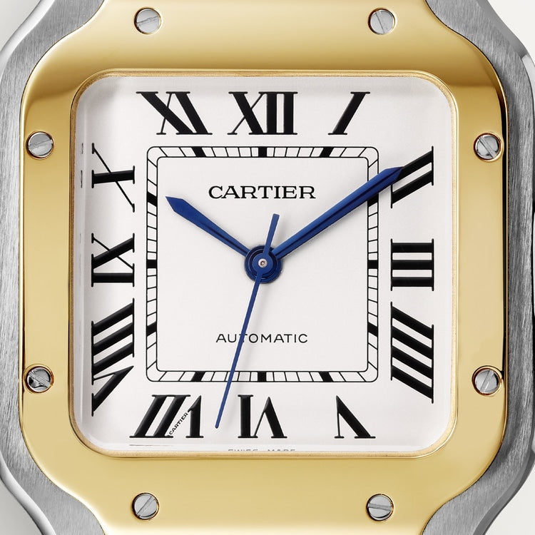 42 mm, movimiento mecánico de carga automática, oro amarillo, acero