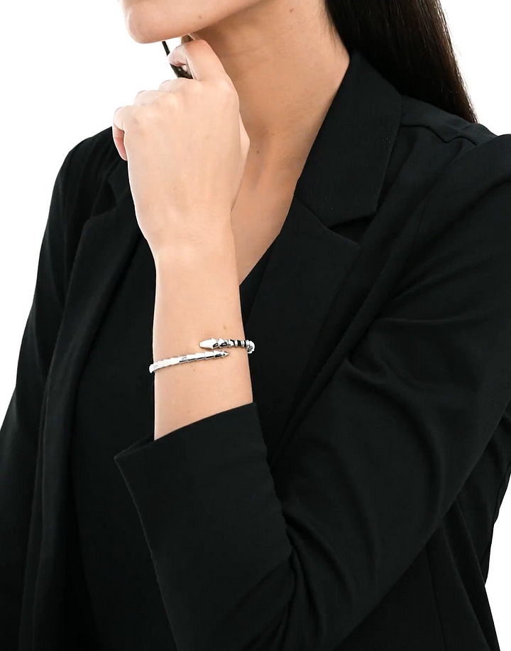 Bob Snake cultured White gold Bracelet
