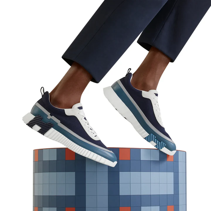 Hermès Paris Bouncing Sneaker Blue Grey White